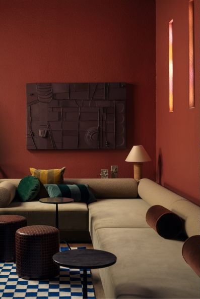 The lounge at Hotel Lucile
